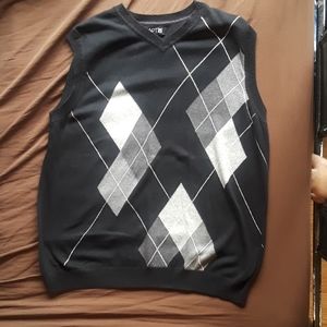 Black and Grey sweater vest